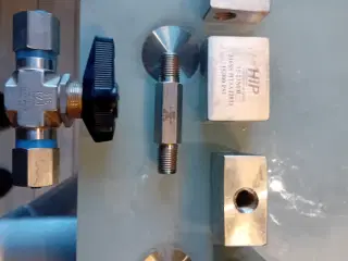Parker Rustfri Hydraulik Fittings med dobbelt Skær
