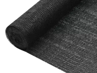 Afskærmning 2x10 m HDPE 75 g/m² sort