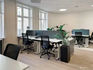 Fuldt serviceret co-working kontor på Ny Christiansborg