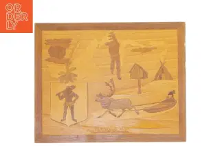 Vægdekoration træ (str. 26,5x21 cm)