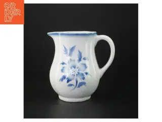 Porcelænskande med blåt blomstermønster fra Arabia (str. 16 cm)