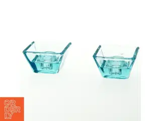 Lysestager af glas (str. 7x7 cm)