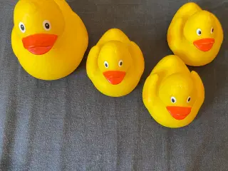 4 stk. Badeænder i gul 