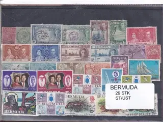 Bermuda Samling  29 Stk. Stemplet/Ustemplet