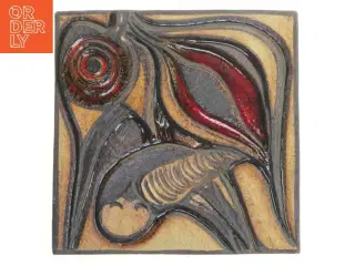 Søholm Keramisk væg Relief af Fugl (str. 34x34 cm)