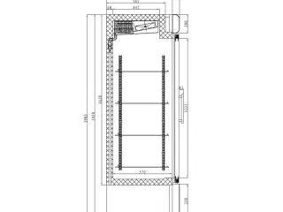 Display fryseskab – med 2 glas døre 920 liter