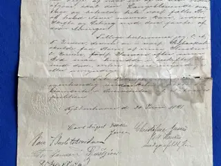 Testamente - Kjøbenhavn 30 Juni 1891 - Christifine og Carl August Jensen
