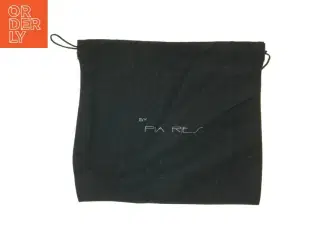 Sort stofpose 22x19 cm fra Pia Ries (str. 22x19 cm)