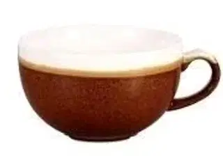 10 stk. Cappuccino kop brun 34 cl Monochrome Churchill