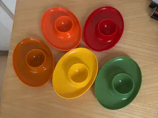 5 stk retro æggebægre