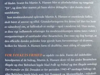 for folkets frihed - martin a. hansen og besættels