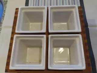 Trip trap m/4 hvide skåle