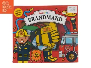 Brandmand puslespil og bog fra Skal vi lege (str. 28x24 cm)