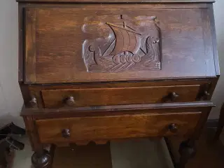 Chatol , skriveplade , udtræk , 4 skuffer