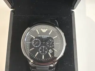 Ur Giorgio Armani Kronograf schwarz AR1451