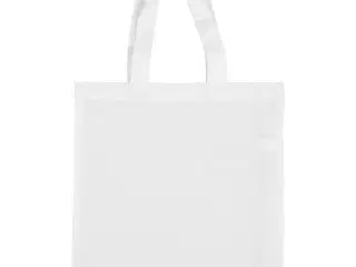 Stilfuld hvid mulepose i 100% bomuld, 28x30 cm