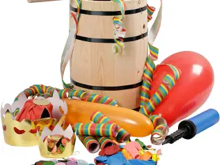 Fastelavnstønde med Dekosæt - 38 cm, Festlig Fejring