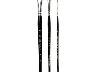 Nylon Pensler, 2+8+12, L: 16,5-19 cm, B: 3-12 mm, flad, 3stk./ 1 pk.