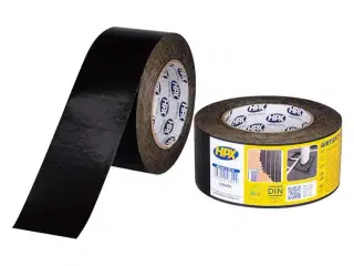 HPX PE film tape, sort uv, 60mm x 25m