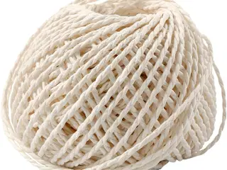 Papirgarn, tykkelse 2,5-3 mm, hvid, 150 g, 40m/ 1 ngl.