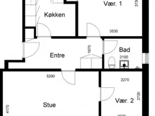 81 m2 lejlighed med altan/terrasse, Skive, Viborg