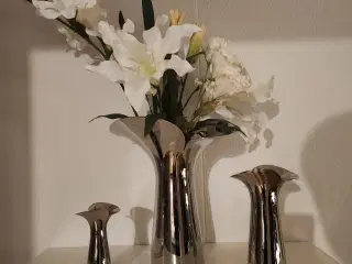 Georg Jensen alle tre Blossom vaser