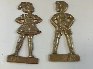 Antikke tyske messing figurer
