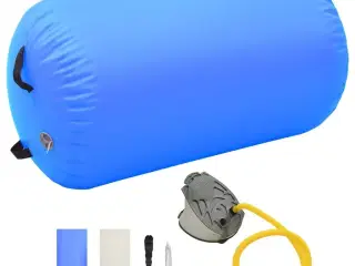 Oppustelig gymnastikrulle med pumpe 100x60 cm PVC blå