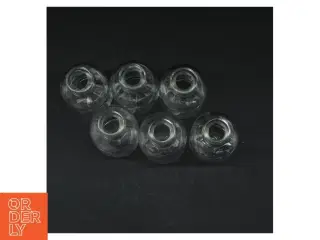 Sæt med 6 små glasflasker (str. 6 styk. 11 cm)