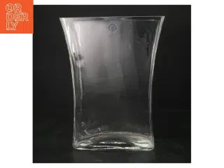 Glasvase fra Lyngby glas (str. 26x21 cm)