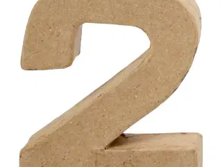 Håndlavet Papmaché Tal - 10 cm, Unik Indretning