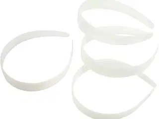 Hårbøjle, B: 25 mm, hvid, 5 stk./ 1 pk.