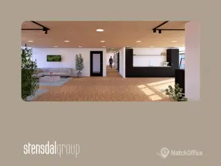 Penthousekontor i hjertet af Herlev