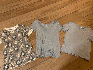 3 tshirts str S, kr 80 inkl fragt
