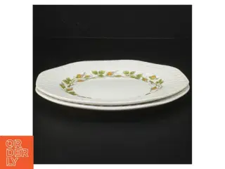 Decorerede porcelænstallerkener fra Avafenixco Limoges POMPEYA (str. Ø. 18 cm. 2 styk)