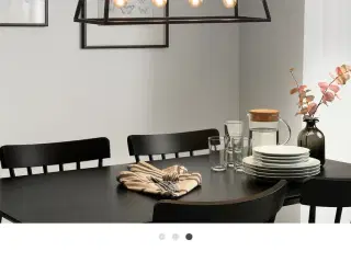 IKEA loftlampe / pendel – sort metal – 4 pærer