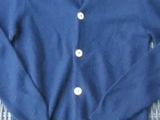 Str. XS, halvlang mørkeblå cardigan