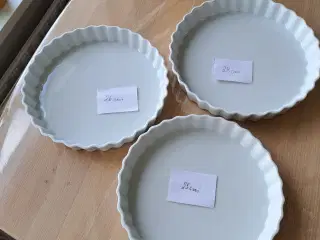 3 stk tærtefade sælges