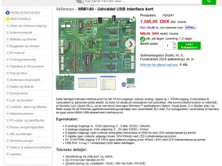 interface kort velleman 