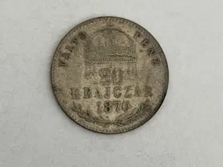 20 Krajczar 1870 Hungary