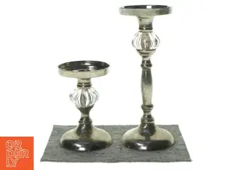 2 lysestager fra Lene Bjerre (str. 24 Og 14 CM)