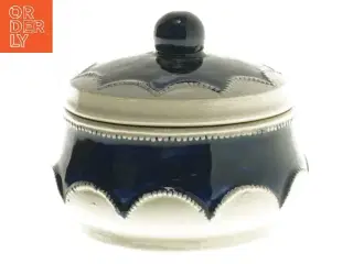 Keramisk krukke med låg (str. 11x9 cm)