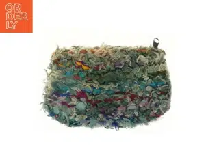 Farverig clutch taske med lynlås (str. 20x13,5 cm)