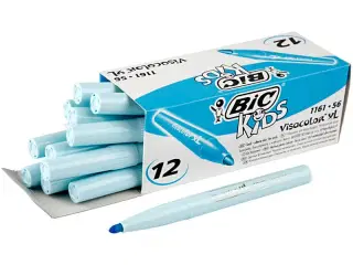 BIC Visa Color Tusch, streg 3 mm, lyseblå, 12stk./ 1 pk.