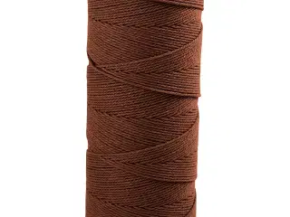 Knyttegarn, L: 315 M, tykkelse 1 mm, Tynd kvalitet 12/12, brun, 220g/ 1 ngl.