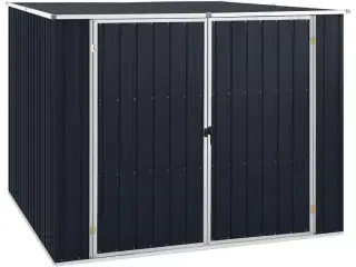 Haveskur 195x198x159 cm galvaniseret stål antracitgrå