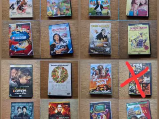 DVD film - 5kr/stk. - KØB for 20kr kan sendes.