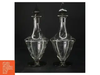 Glaskaraffelsæt med prop (str. 24 cm. 2 styk)