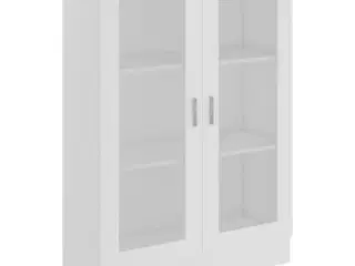 Vitrineskab 82,5x30,5x115 cm spånplade hvid