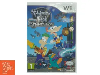 Phineas and Ferb: Across the 2nd Dimension Wii spil fra Wii (str. 19 x 13 cm)
